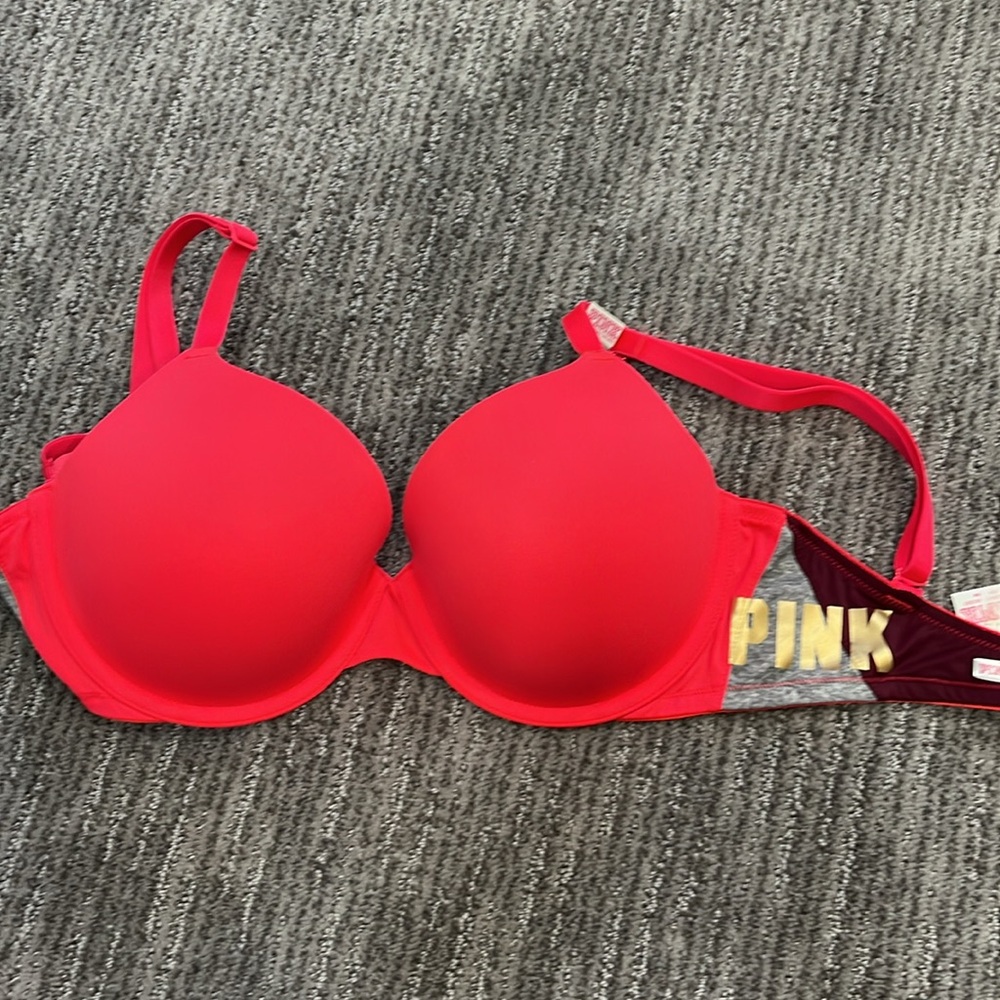 Pink Victorias Secret Wear Everywhere T Shirt Bras - LOT OF 3 - 32DD - Picture 4 of 16